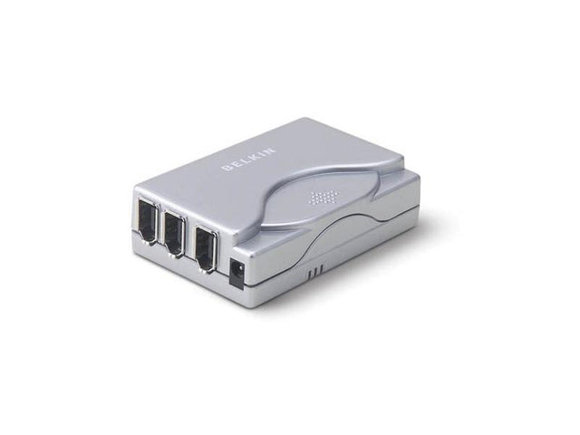 F5U526-APL-S Belkin 6-Port Firewire Hub 6 x 6-pin FireWire IEEE 1394a FireWire 400 External (Refurbished)