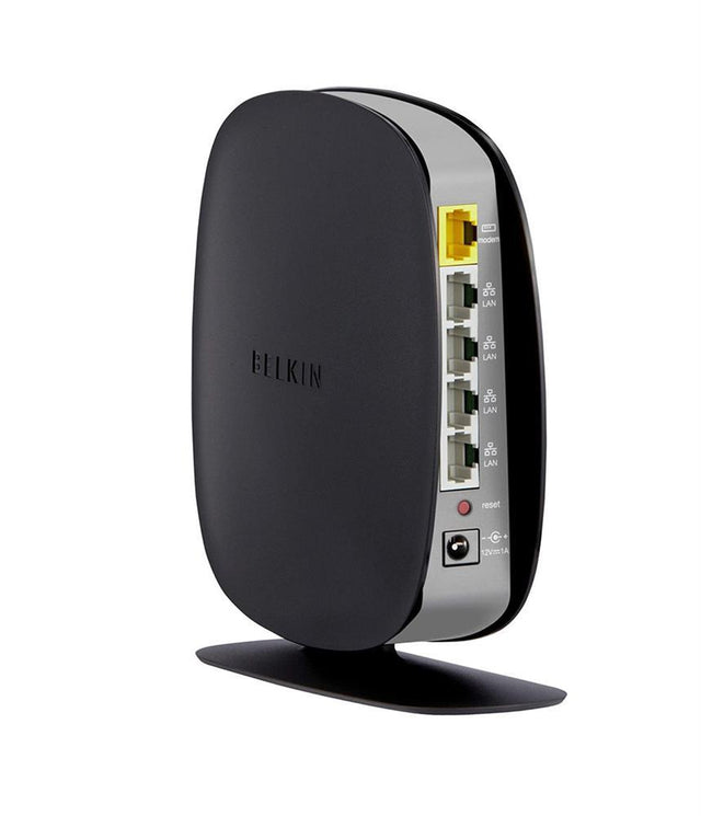 F9K1002UK-BO Belkin Surf N300 Wireless N Router 2.4GHz Bandwidth 300MBps Data Transfer (Refurbished)