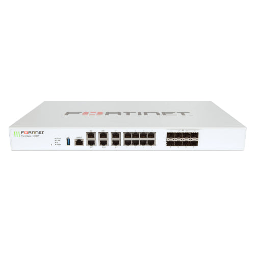 FG-100EF-BDL-874-12 Fortinet FortiGate 100EF 14 x Ports GE RJ-45 + 2 x Ports WAN + 1 x Port DMZ + 8 x Ports Internal Switch + 8 x Ports SFP Managed Network Security/Firewall Appliance with 1Y 8X5 FC