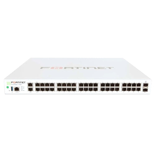 FG-140E-BDL-974-12 Fortinet FG-140E + 40 x GE RJ45 + 24 x RJ45 GE POE+ ports + 14 x Switch Ports HW 1Y 24x7 FC & FG Firewall