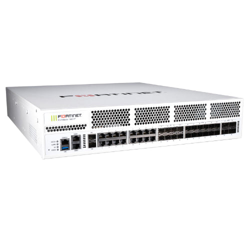 FG-1801F Fortinet FortiGate 1800F Series 4 x Ports 40GBase-X + 12 x Ports SFP28 + 2 x Ports SFP+ 8 x Ports SFP 16 x Ports 1GbE RJ-45 2U Rack-Mountable Network Security Firewall Appliance