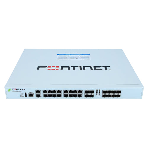 FG-200F-BDL-950-12 Fortinet FortiGate 200F Series FG-200F 16 x Ports 1000Base-T + 8 x Ports SFP + 4 x Ports SFP+ + 1 x Port 1GbE RJ-45 Management 1U Ear-Mount Network Security Firewall Appliance