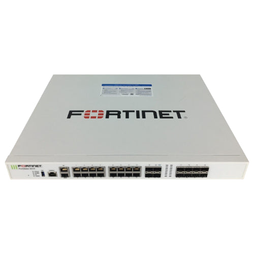 FG-201F-BDL-950-12 Fortinet FortiGate 200F Series FG-201F 16 x Ports 1000Base-T + 8 x Ports SFP + 4 x Ports SFP+ + 1 x Port 1GbE RJ-45 Management 1U Ear-Mount Network Security Firewall Appliance