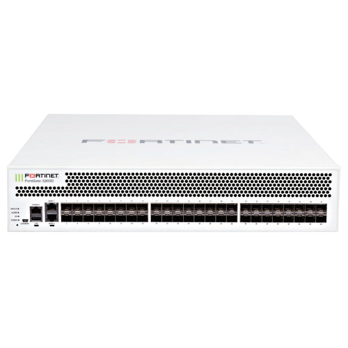 FG-3200D-DC Fortinet FortiGate 3200D Series 3200D-DC 48 x Ports 10GBase-X + 2 x Ports 1GbE Management 2U Rack-Mountable Network Security Firewall Appliance