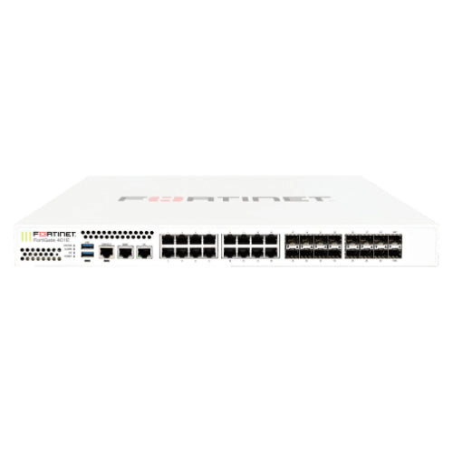 FG-401E-BDL-950-12 Fortinet FortiGate 400E Series FG-401E 16 x Ports 1GbE RJ-45 + 16 x Ports SFP + 2 x Port 1GbE RJ-45 Management 1U Rack-Mountable Network Security Firewall Appliance