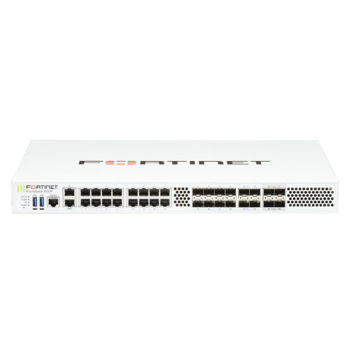 FG-600F Fortinet FortiGate 600F Series 16 x Ports 1000Base-T + 8 x Ports SFP + 4 x Ports SFP28 + 4 x Ports SFP+ 1U Rack-Mountable Network Security Firewall