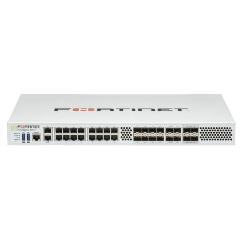 FG-601F Fortinet FortiGate 600F Series 16 x Ports 1000Base-T + 8 x Ports SFP + 4 x Ports SFP28 + 4 x Ports SFP+ 1U Rack-Mountable Network Security Firewall