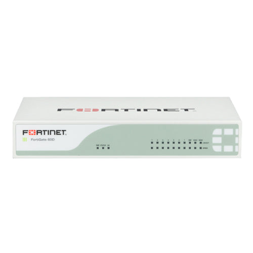 FG-60D-BDL-974-12 Fortinet FortiGate 60D 10 x GbE RJ-45 Ports Maximum managed FortiAPs Firewall