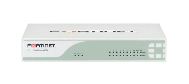 FG-60D-LENC - Fortinet FortiGate 60D 10-Port 1000Base-T GbE 10x RJ-45 Manageable Desktop Network Security/Firewall Appliance