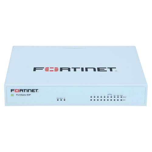 FG-60F-BDL-950-12 Fortinet FortiGate 60F Series FG-60F 10 x Ports 10/100/1000Base-T Wall-Mountable Network Security Firewall Appliance