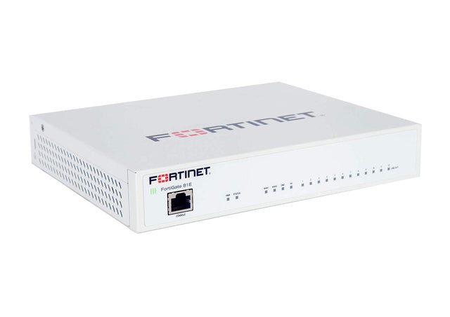 FG-81E - Fortinet FortiGate 80E Series 12 x Ports GE RJ-45+ 2 x Shared Ports GE RJ-45/SFP Network Security Firewall Device