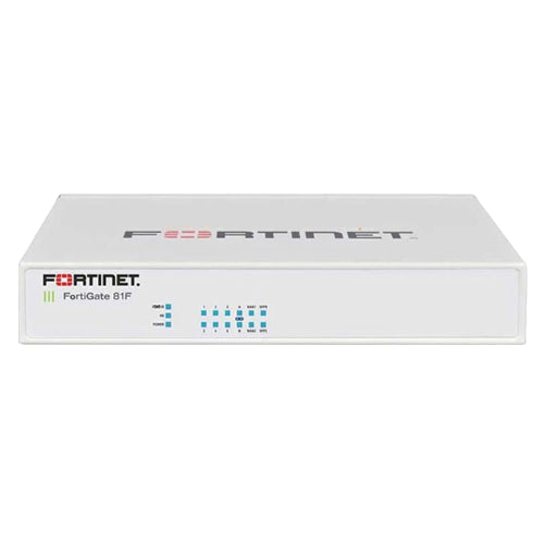 FG-81F-BDL-811-12 Fortinet FortiGate 80F Series FG-81F 8 x Ports 1000Base-T + 2 x Ports RJ-45/SFP Shared Media WAN Wall-Mountable Network Security Firewall Appliance