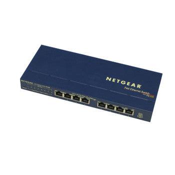 NetGear - FS108AETW - ProSafe 8-Ports 10/100Mbps Fast Ethernet Desktop Switch