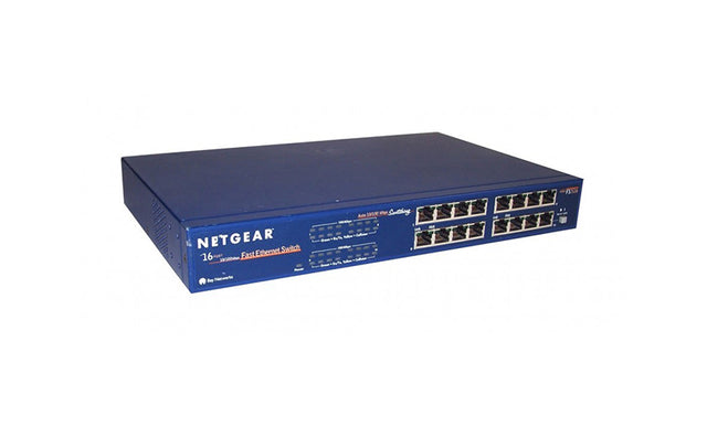 FS516 - Netgear Prosafe FS516 16 x RJ-45 Ports 10/100Base-T Unmanaged Rack-mountable Fast Ethernet Network Switch