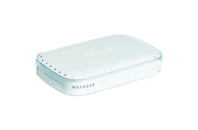 FS605 - Netgear FS600 Series FS605 5 x RJ-45 Ports 10/100Base-TX Layer 2 Unmanaged Fast Ethernet Network Switch