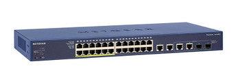 NetGear - FS728TLP - 24-Ports 10/100Mbps RJ-45 Manageable Desktop Rack-mountable Ethernet Switch with 12x RJ-45 PoE Ports