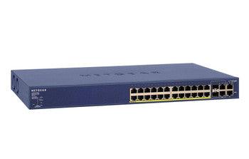 NetGear - FS728TP-100NAS-C3 - ProSafe 24-Ports 10/100Mbps Smart Switch with 4 Gigabit Ports and 24 POE Ports