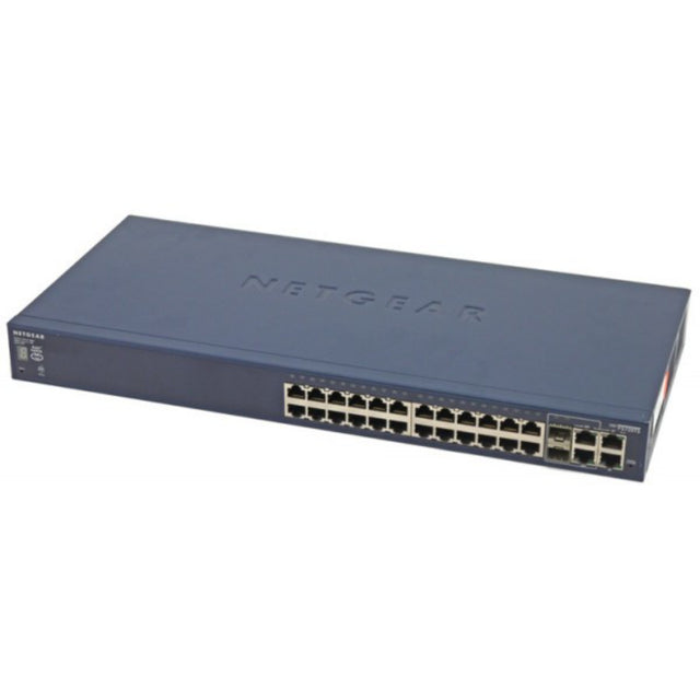 FS728TS - Netgear Prostate FS728TS 24 x RJ-45 10/100Base-TX + 4 x Combo SFP Ports Layer 2 Managed Stackable Fast Ethernet Network Switch