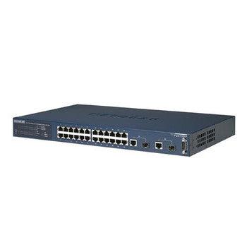 NetGear - FSM7326P - ProSafe 24-Ports 10/100Mbps Level 3 Managed Switch with 2 Gigabit Ports