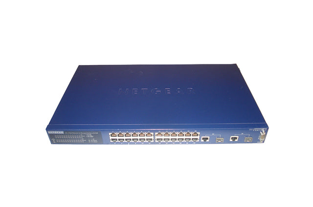 FSM7326P - Netgear FSM7326P 24 x RJ-45 PoE 10/100Base-TX + 2 x RJ-45/SFP Combo Ports Layer 3 Managed Fast Ethernet Network Switch