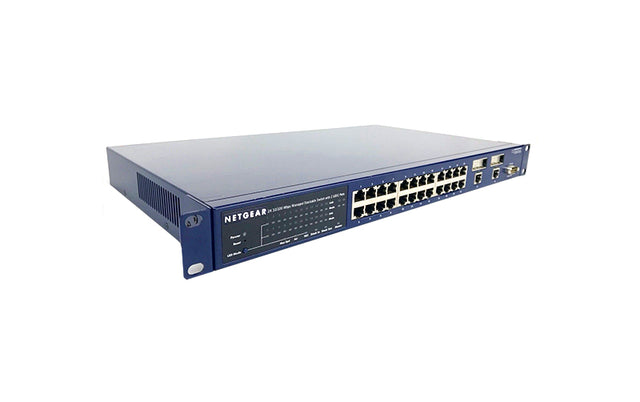 FSM7328S - Netgear Prosafe FSM7328S 24 x RJ-45 Ports 10/100Base-TX + 4 x SFP Ports Layer 3 Managed Stackable Fast Ethernet Network Switch