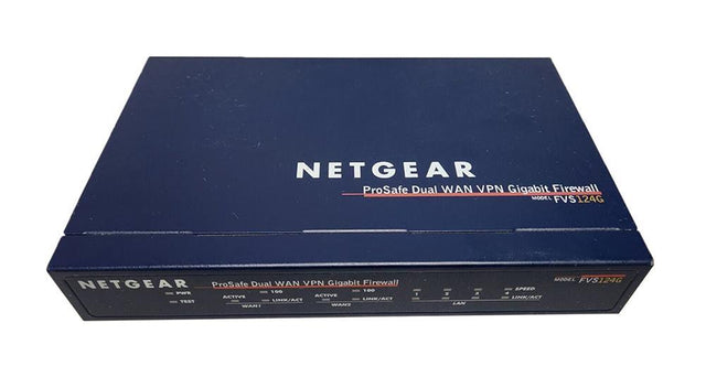 FVS124G NetGear ProSafe VPN/ Firewall 25 with 4 Gigabit LAN 10/100Mbps with Dual WAN Ports (Refurbished)