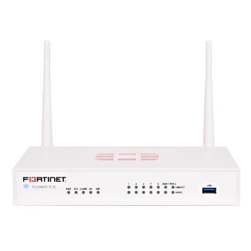 FWF-51E-BDL-950-36 Fortinet FortiGate 51E 7-Ports 1000Base-T GbE 7 x RJ-45 Manageable Rack-Mountable Desktop Firewall