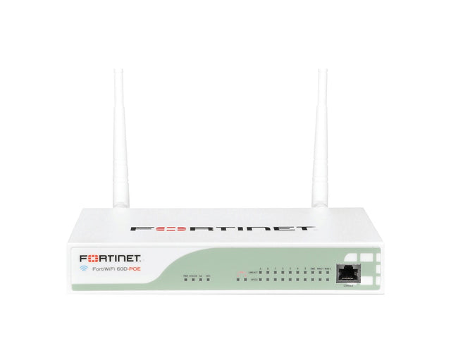 FWF-60D-POE - Fortinet FWifi-60D-POE RJ-45 5 x Ports 1000Base-T + 2 x Wan Ports + 1 x DMZ Port + 2 x PoE GE Firewall Appliance