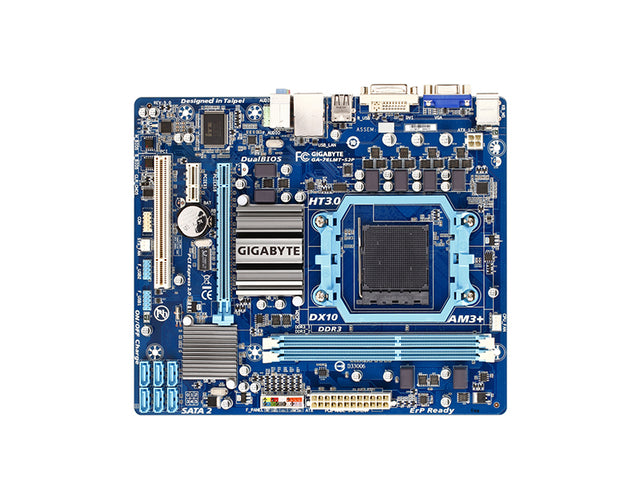 GA-78LMT-S2P - Gigabyte Socket AM3+ AMD 760G Chipset Micro-ATX System Board (Motherboard) Supports Phenom II/Athlon II DDR3 2x DIMM