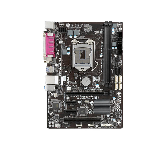 GA-B85M-D3V - Gigabyte Socket LGA1151 Intel B85 Express Chipset Micro-ATX System Board (Motherboard) Supports Core i7/i5/i3/Pentium/Celeron DDR3 2x DIMM