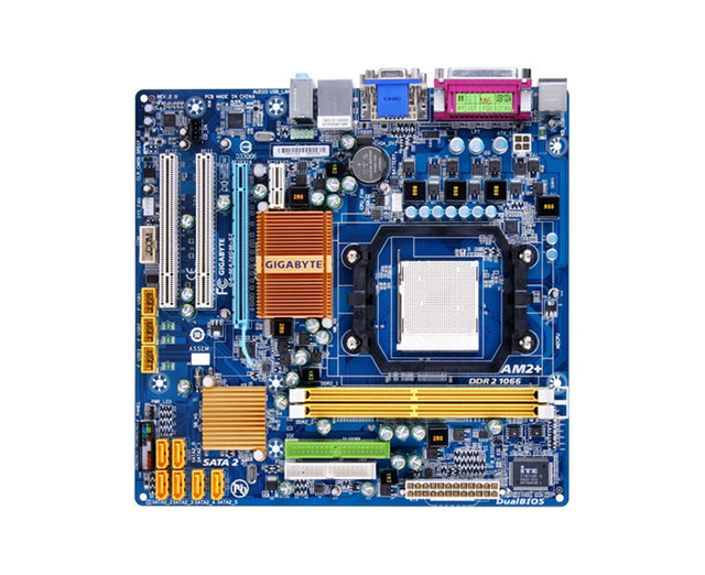 GA-MA74GM-S2 - Gigabyte Socket AM3/AM2+/AM2 AMD 740G Chipset Micro-ATX System Board (Motherboard) Supports Phenom FX/Athlon/Sempron DDR2 2x DIMM