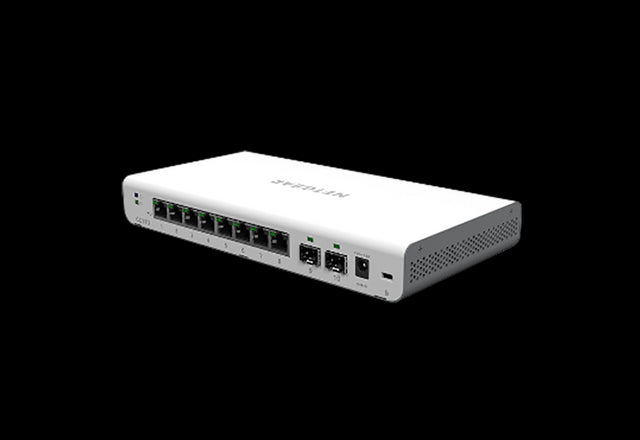 GC110P100NAS - Netgear 8 x Ports PoE+ 10/100/1000Base-T + 2 x SFP Ports Layer 2 Managed 1U Desktop Gigabit Ethernet Network Switch