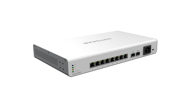 GC510PP 8 x RJ-45 Ports PoE+ 10/100/1000Base-T + 2 x SFP Ports Layer 2 Managed Gigabit Ethernet Network Switch