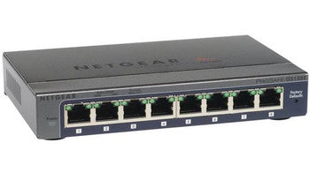 NetGear - GS108E-100PES - ProSafe Plus 8-Ports 10/100/1000Mbps RJ45 Gigabit Ethernet Switch