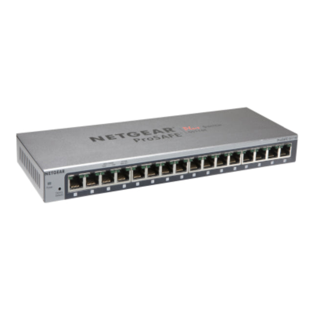 GS116E - Netgear Prosafe GS116E 16 x Ports 10/100/1000Base-T Desktop Layer 2 Managed Gigabit Ethernet Network Switch