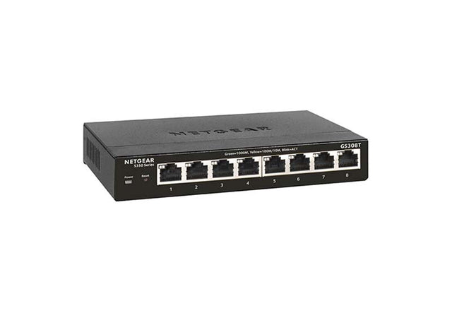 GS308T - Netgear S350 Series GS308T 8 x RJ-45 Ports 10/100/1000Base-T Unmanaged Gigabit Ethernet Network Switch