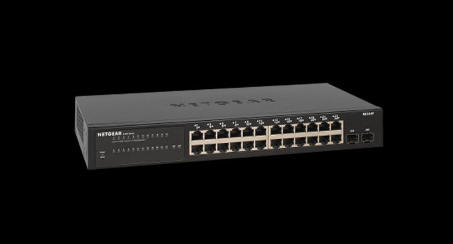 GS324T-100NAS - Netgear Prosafe S350 Series GS324T 24 x Ports 10/100/1000Base-T + 2 x SFP Ports Layer2 Managed Rack-mountable Gigabit Ethernet Network Switch