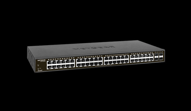 GS348 - Netgear Prosafe 300 Series GS348 48 x Ports 10/100/1000Base-T Unmanaged Rack-mountable Gigabit Ethernet Network Switch