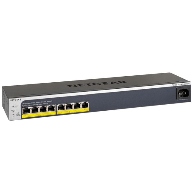 GS408EPP-100NES - Netgear Prosafe GS408EP 8 x RJ-45 Ports PoE+ 10/100/1000Base-T Layer2 Managed 1U Rack-mountable Gigabit Ethernet Network Switch