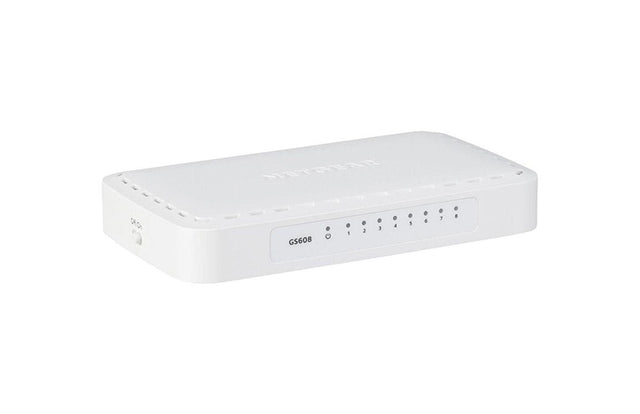 GS608 - Netgear GS600 Series GS608 8 x RJ-45 10/100/1000Base-T Layer 2 Unmanaged Gigabit Ethernet Network Switch