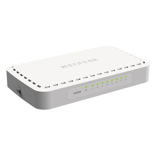 GS608NA Netgear GS600 Series GS608 8 x RJ-45 10/100/1000Base-T Layer 2 Unmanaged Gigabit Ethernet Network Switch