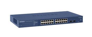 NetGear - GS724TNA-300NAS - ProSafe 24-Ports 10/100/1000Mbps RJ45 Gigabit Ethernet Smart Switch