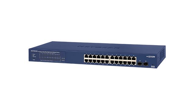 GS724TPv2 - Netgear ProSafe 24 x Ports PoE+ 10/100/1000GBase-T + 2 x SFP Ports Layer2 Managed 1U Rack-mountable Gigabit Ethernet Network Switch