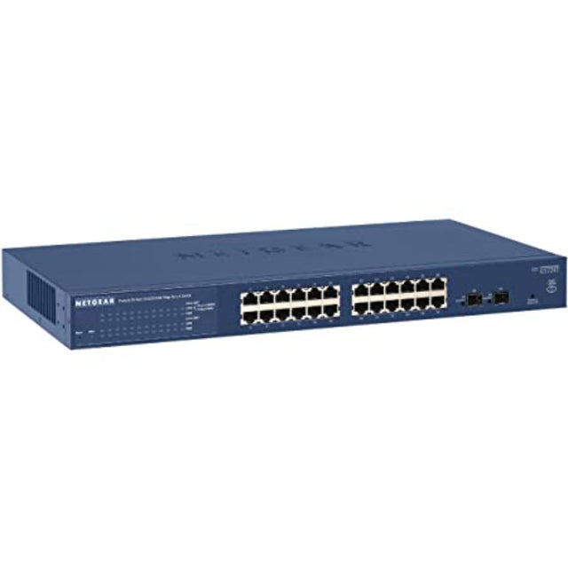 GS724TS-100NAS - Netgear Prosafe GS724TS 24 x RJ-45 Ports 10/100/1000Base-T + 4 x Shared SFP Ports Layer3 Managed Stackable Gigabit Ethernet Network Switch