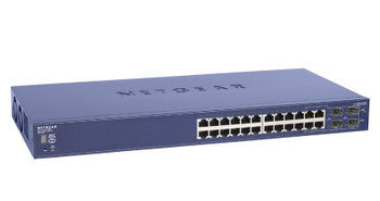 NetGear - GS724TS100EUS - ProSafe 24-Ports 10/100/1000Mbps RJ45 Gigabit Stackable Ethernet Smart Switch with 4x SFP Ports