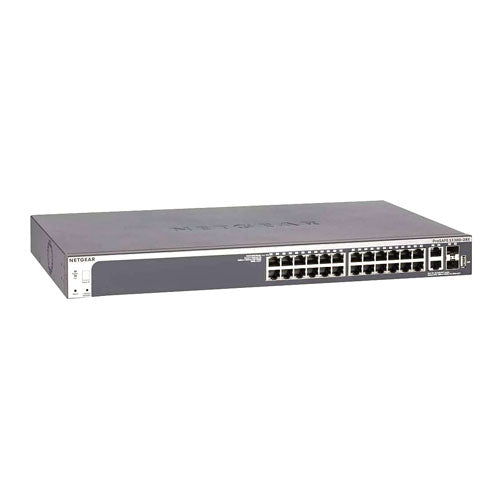 GS728TXP-100NES Netgear Prosafe S3300 Series S3300-28X-PoE+ 24 x RJ-45 Ports PoE+ 10/100/1000Base-T + 2 x Copper SFP+ Ports + 2 x SFP+ Ports Layer 3 Managed Gigabit Ethernet Network Switch