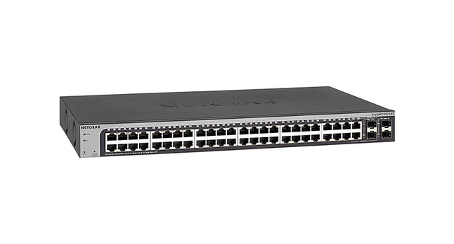 GS748T-500NAS - Netgear Prosafe GS748T 48 x Ports 10/100/1000GBase-T + 2 x SFP Ports + 2 x Combo SFP Ports Layer3 Managed 1U Rack-mountable Gigabit Ethernet Network Switch