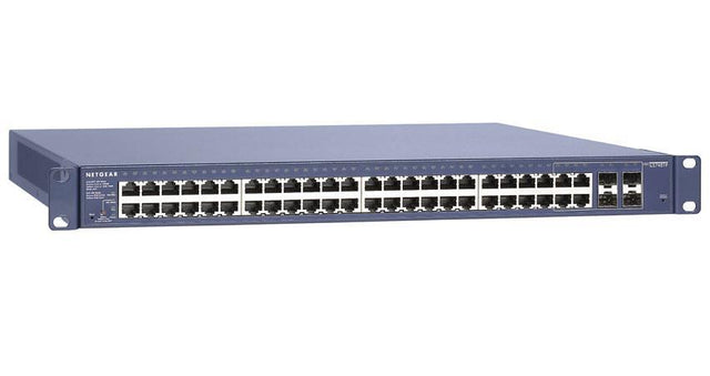 GS748TP100NAS NetGear ProSafe 48-Ports 10/100/1000Mbps Gigabit Ethernet Smart PoE Switch (Refurbished)