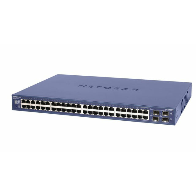 GS748TS - Netgear Prosafe GS748TS 48 x RJ-45 Ports 10/100/1000Base-T + 4 x Combo Gigabit Copper/SFP Ports Layer 3 Managed Smart Stackable Gigabit Ethernet Network Switch