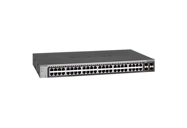 GS748TV5 - Netgear Prosafe GS748T 48 x Ports 10/100/1000GBase-T + 2 x SFP Ports + 2 x Combo SFP Ports Layer3 Managed 1U Rack-mountable Gigabit Ethernet Network Switch